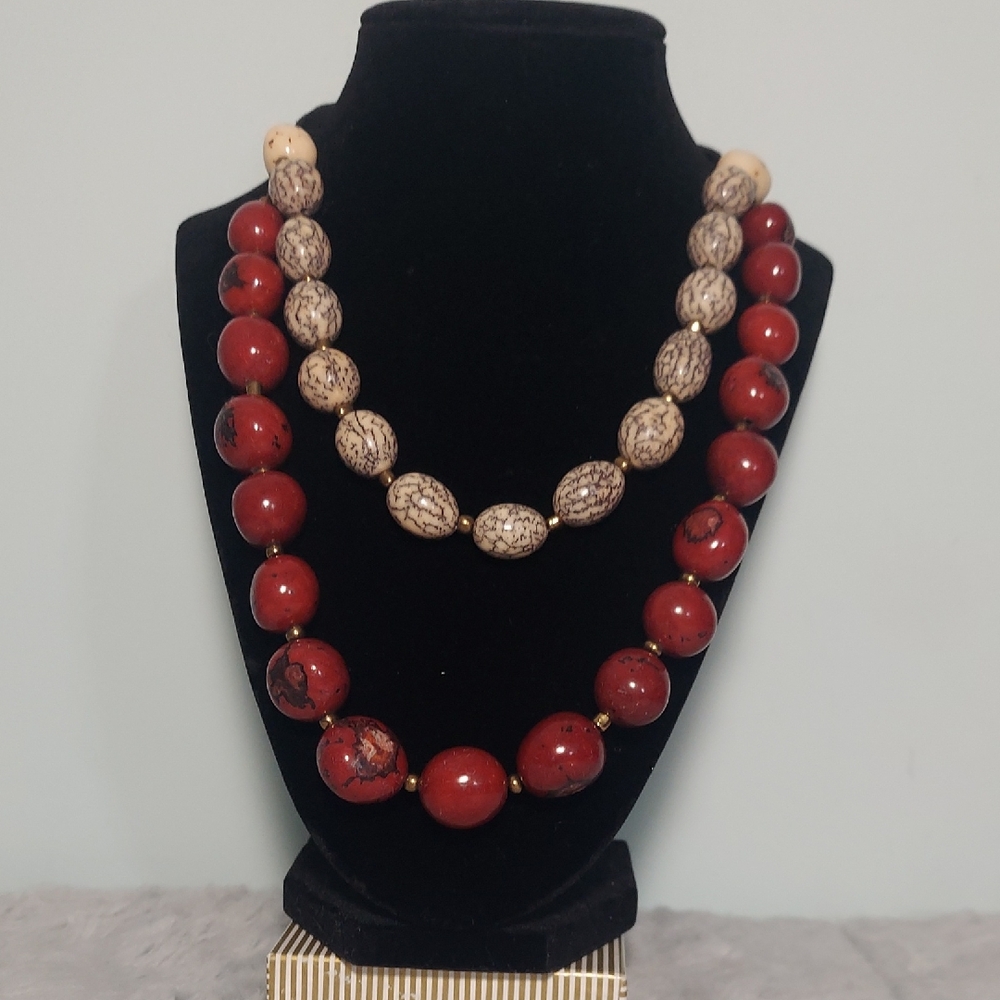 Coldwater Creek Bead On Bead Necklace No Longer Available 30" Fully Extended